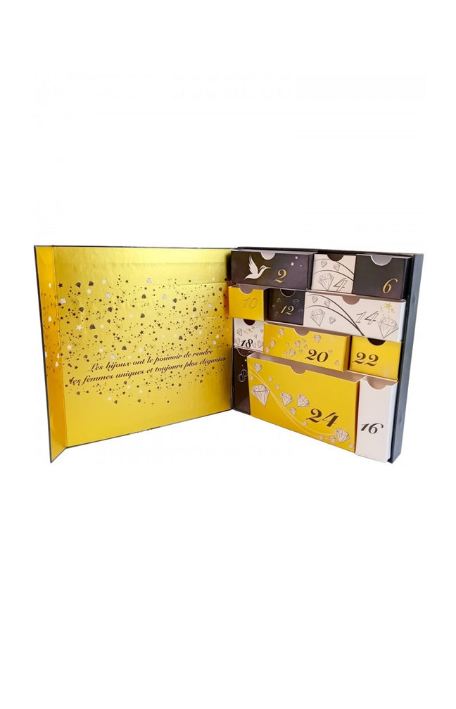 Calendrier de l'Avent So Charm - 12 bijoux dont un orné d'un véritable diamant