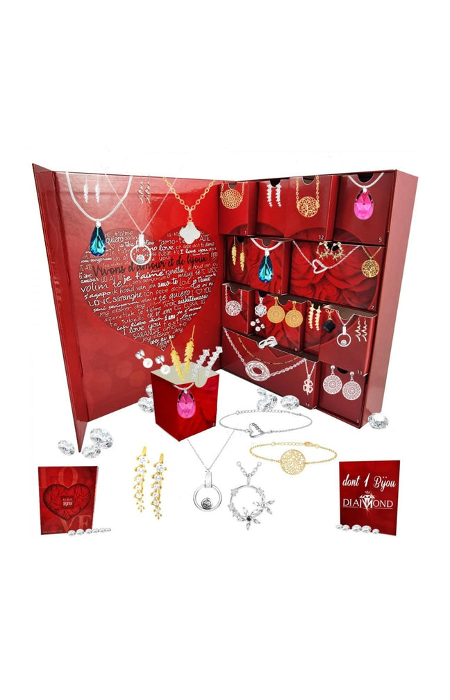Calendrier de l'Avent So Charm - 14 bijoux dont 1 bijou orné d'un véritable diamant