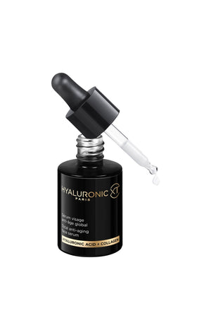 Sérum anti-âge global - Acide hyaluronique & collagène marin - Visage - 30 ml