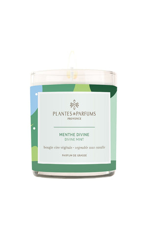 Bougie végétale parfumée - Menthe divine - 180 g
