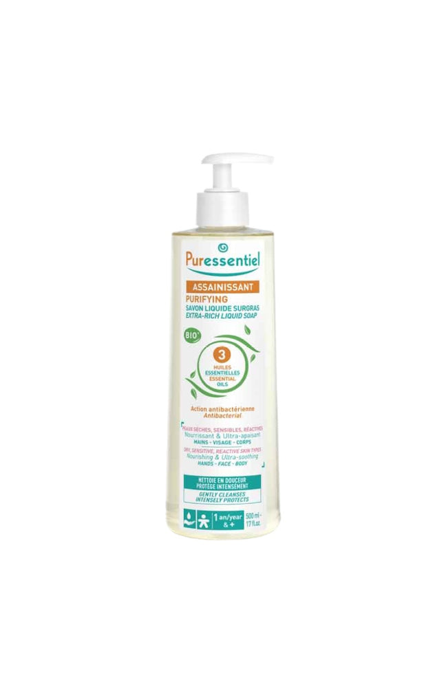 Savon surgras assainissant aux herbes essentielles bio - Visage & corps - 500 ml