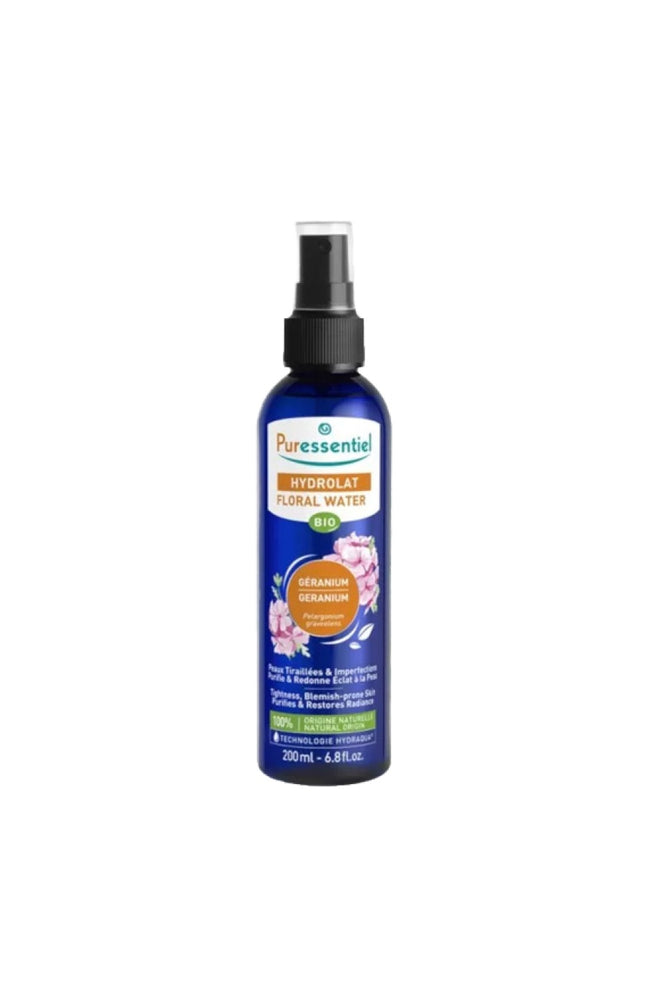 Hydrolat de géranium bio - Peaux sensibles & à imperfections - 200 ml