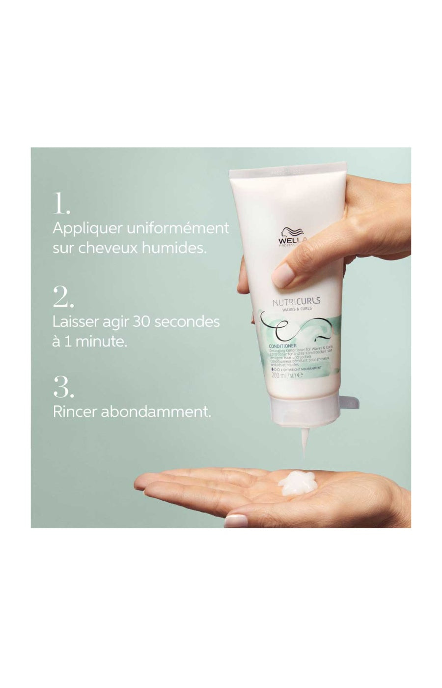 Après-shampoing démêlant - Nutricurls - Cheveux ondulés et bouclés