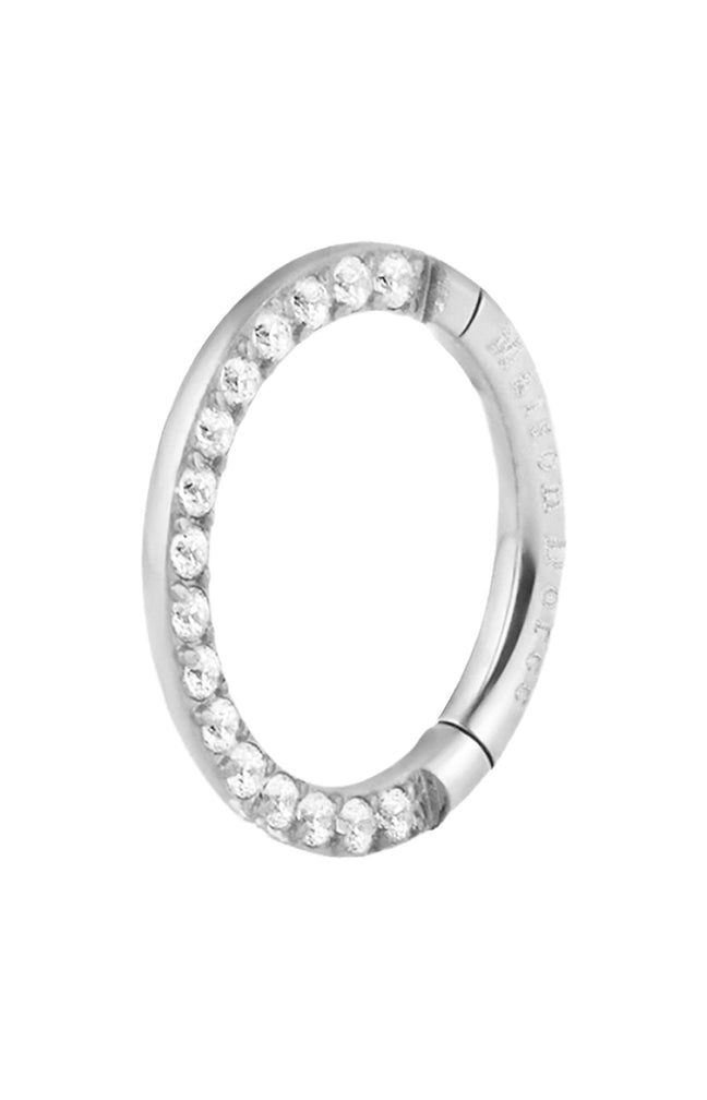 Piercing d'oreille - Side - Acier chirurgical inoxydable argenté