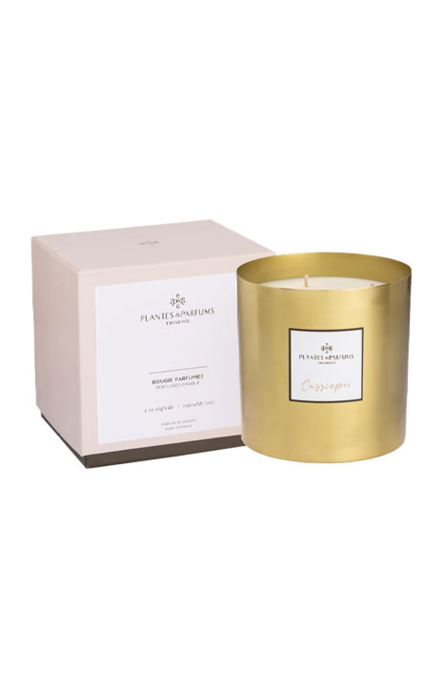 Bougie végétale parfumée - Cassiopée - Agrumes - 3 mèches - 1 kg