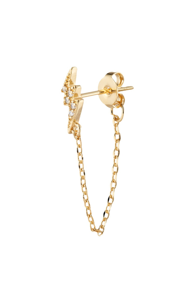 Boucle d'oreille - Stormy Earing - Laiton doré or 1 micron