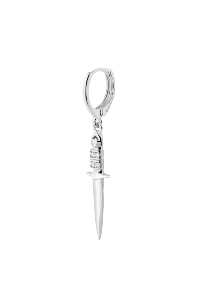 Boucle d'oreille - Vendetta - Laiton plaqué argent 10 microns