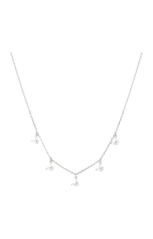 Collier - Fly - Laiton plaqué argent 10 microns