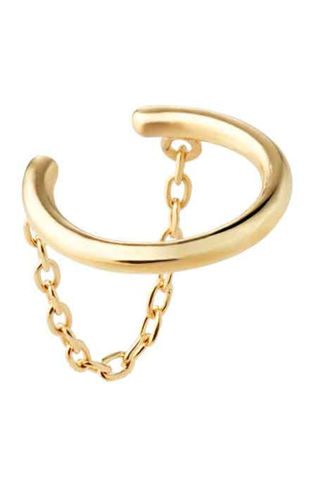 Earcuff - Chain - Laiton doré or 1 micron
