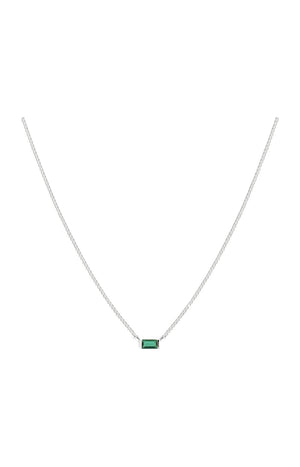 Collier - Green - Laiton plaqué argent 10 microns