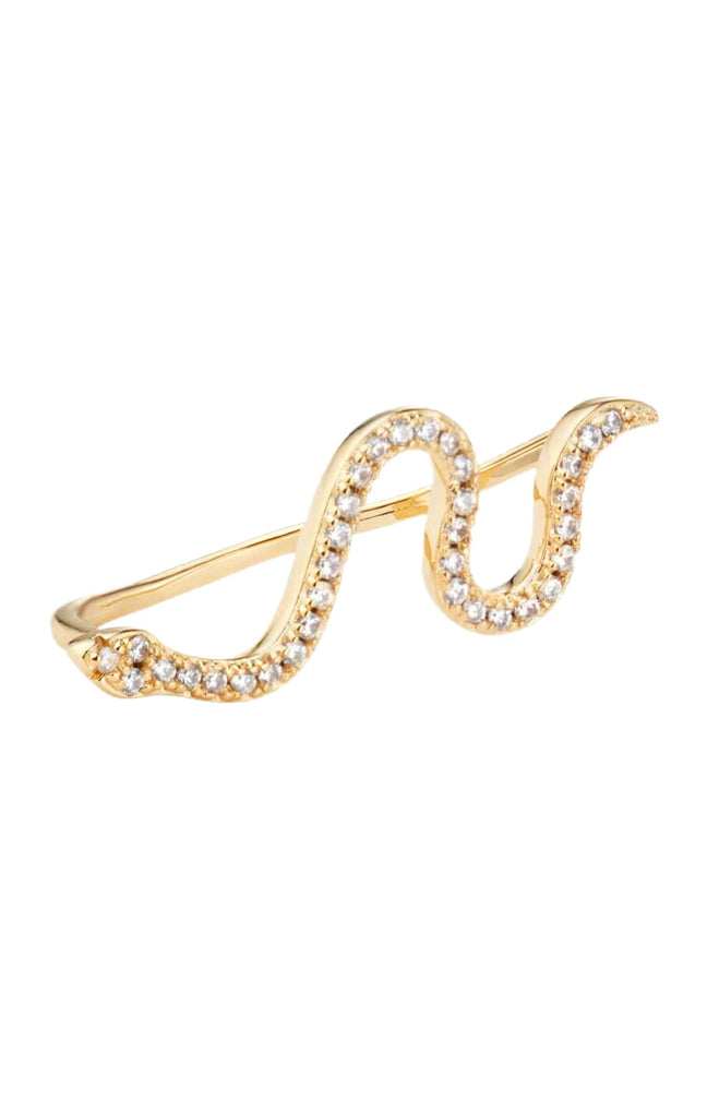 Boucle d'oreille - Baby snake - Laiton doré or 1 micron