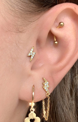 Piercing - Flash - Laiton doré 18ct