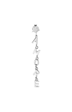 Boucle d'oreille - Amore - Laiton plaqué argent 10 microns