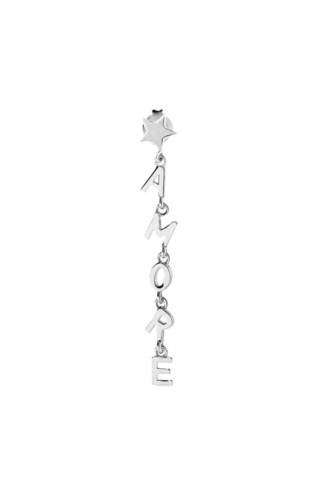 Boucle d'oreille - Amore - Laiton plaqué argent 10 microns