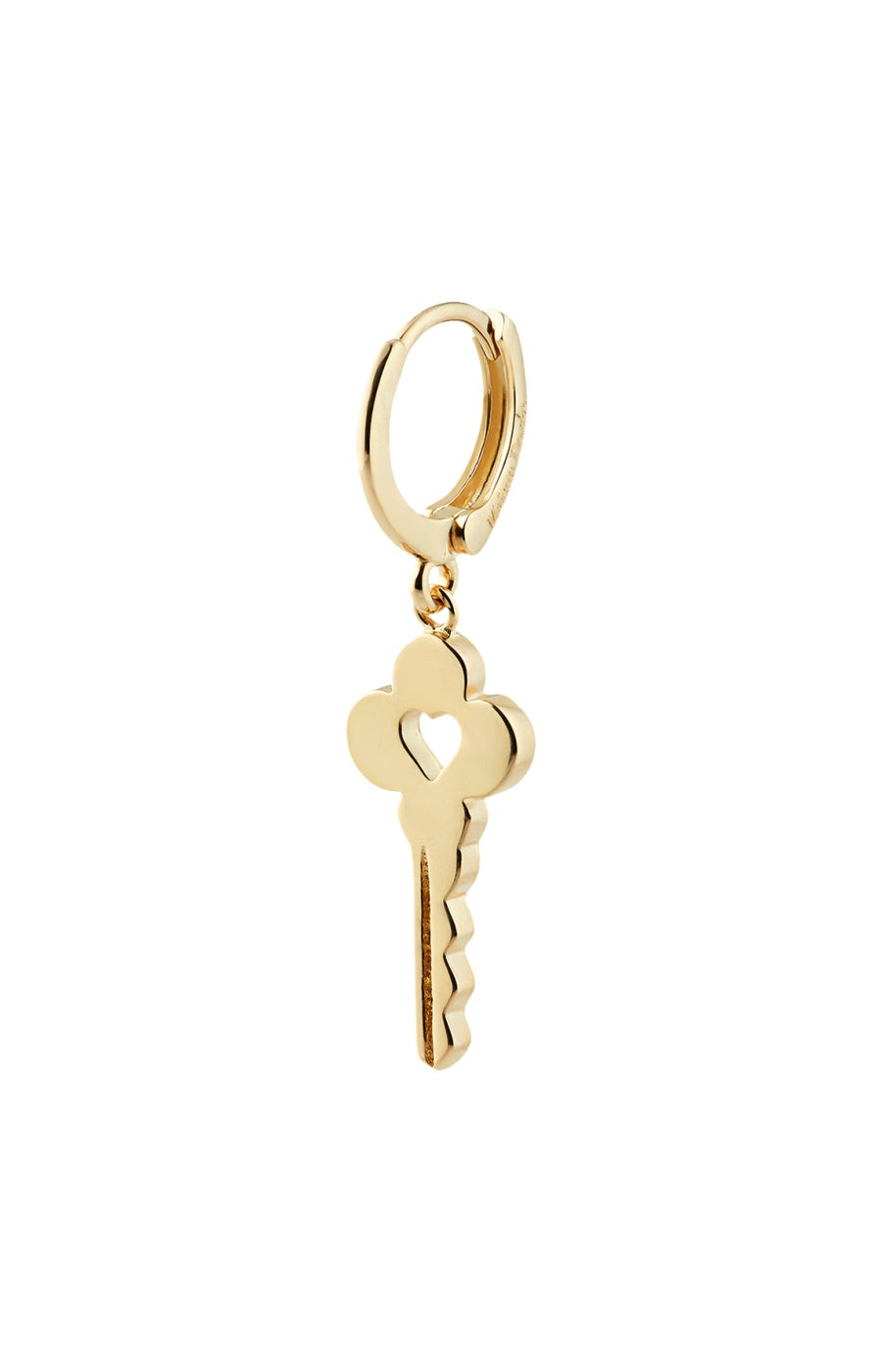 Boucle d'oreille - Key - Laiton doré or 1 micron