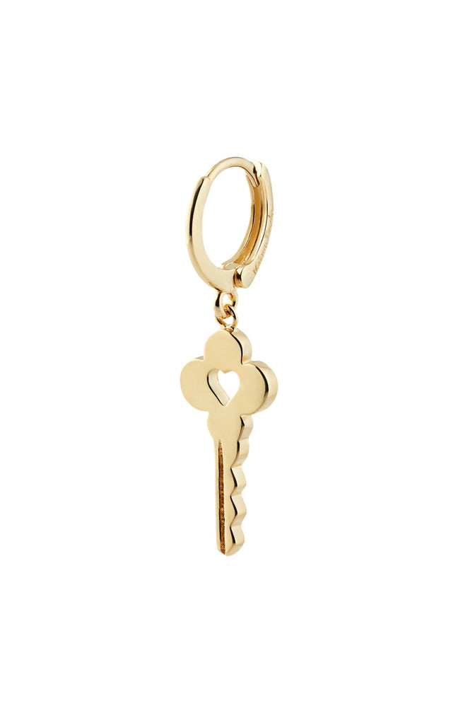 Boucle d'oreille - Key - Laiton doré or 1 micron