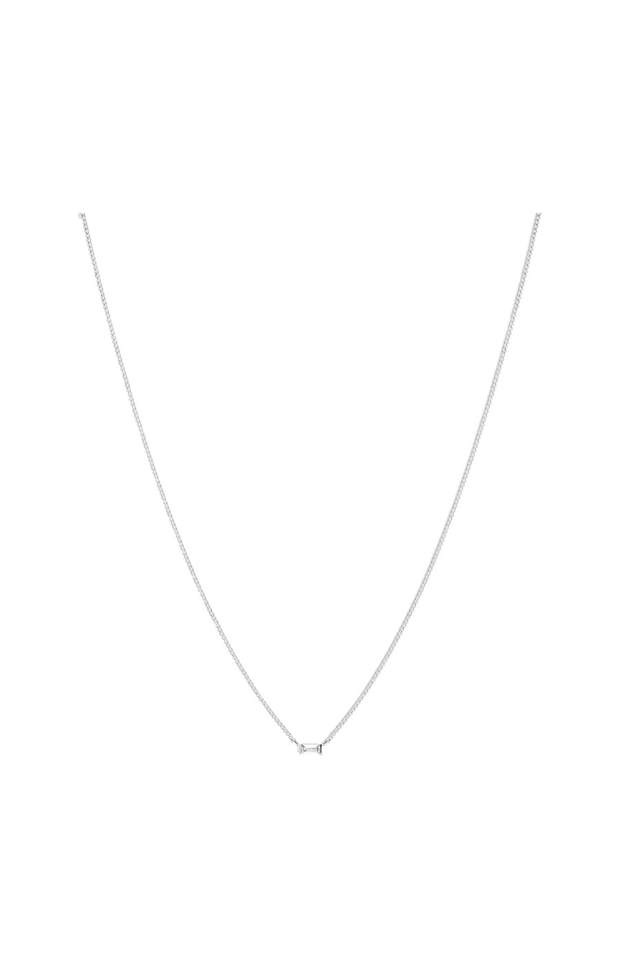 Collier - White - Laiton plaqué argent 10 microns