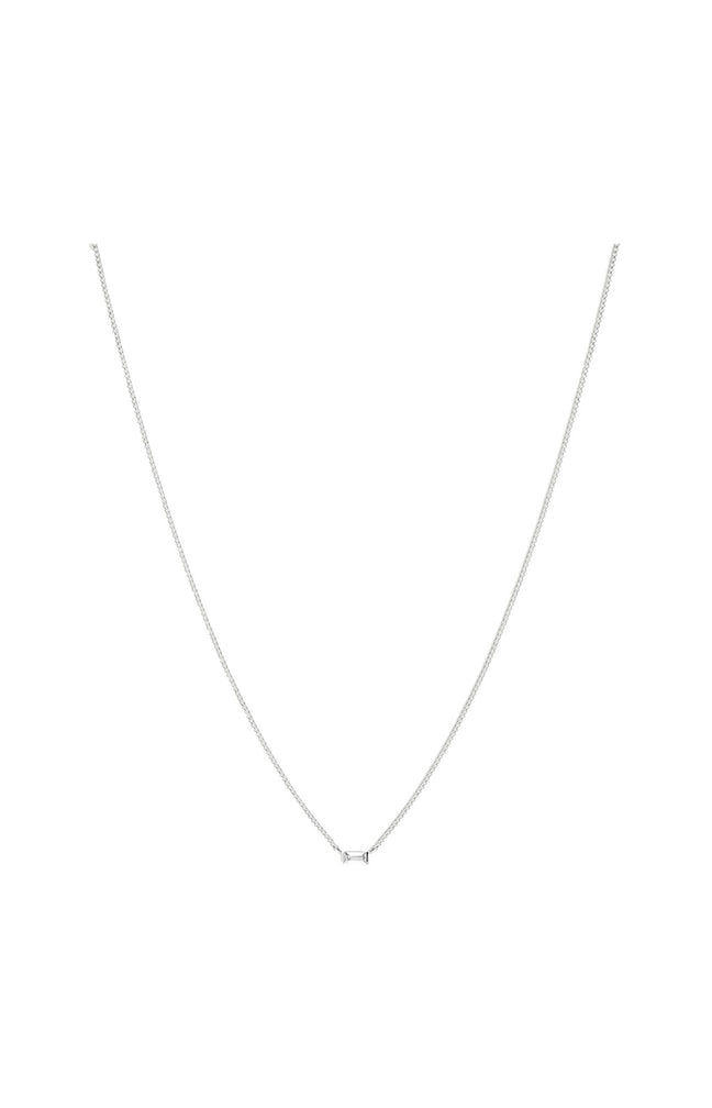 Collier - White - Laiton plaqué argent 10 microns