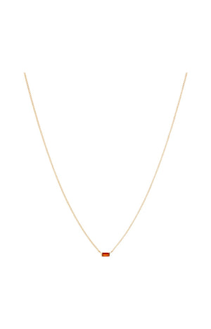 Collier - Orange - Laiton doré 1 micron