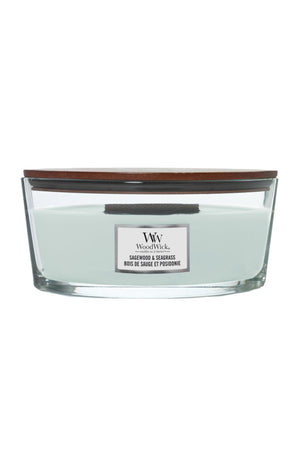 Bougie ellipse - Bois de sauge & Posidonie - 453 g