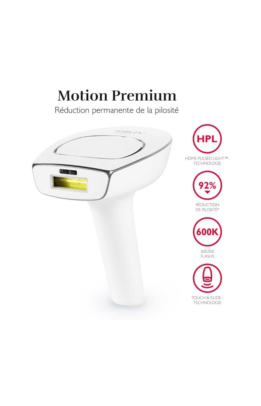 Epilateur à lumière pulsée - Motion Premium - 600 000 flashs - Corps