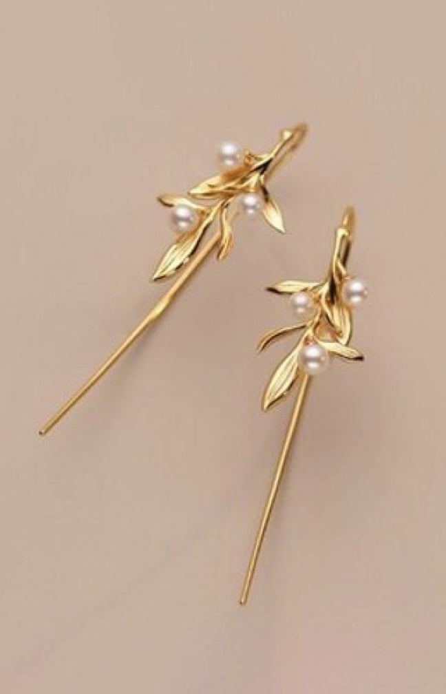 Boucles d'oreilles - Alliage - Doré