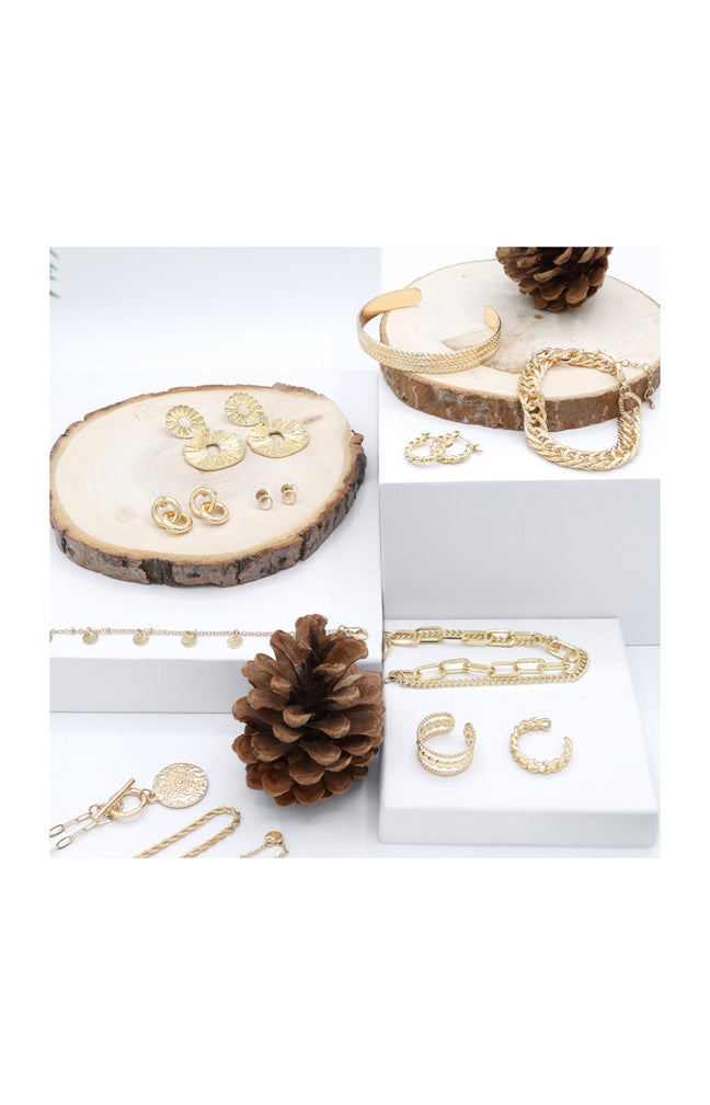 Calendrier de l'Avent - 24 bijoux - Doré