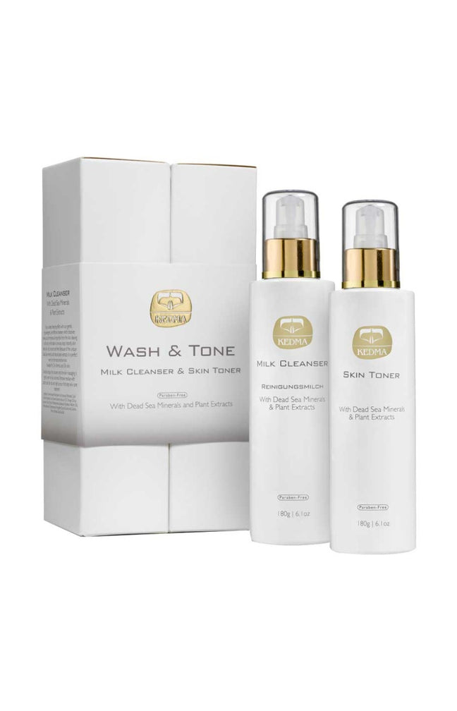 Duo lait nettoyant & lotion tonique - Minéraux de la Mer Morte - Visage