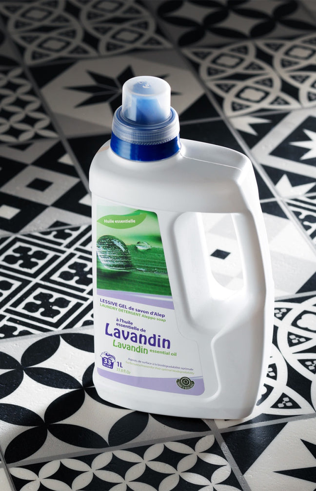 Lessive au savon d'Alep - Huile essentielle de lavandin - 1 L