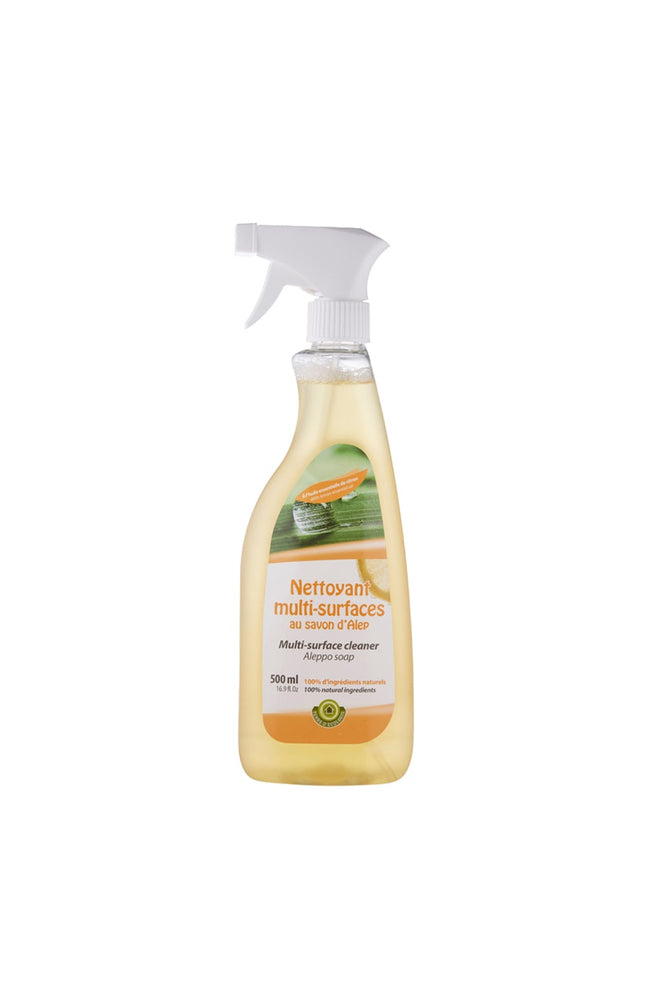 Nettoyant multi-surfaces au savon d'Alep - Huile essentielle de citron - 500 ml