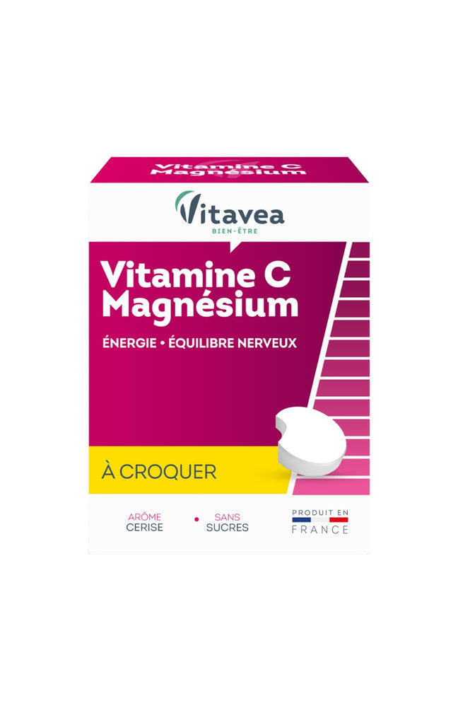 Vitamine C & magnésium - Cerise - A croquer - 1 mois