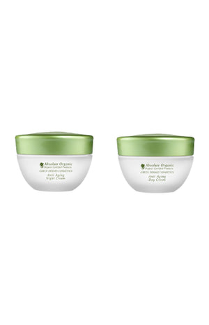 Crèmes de jour & nuit anti-âge bio - Aloe vera - Visage - 2 x 50 ml