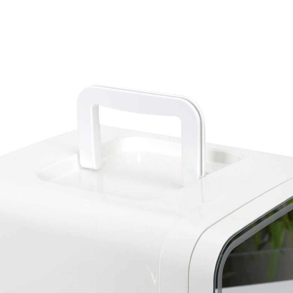 Réfrigérateur pour cosmétiques - Miroir & led - Blanc