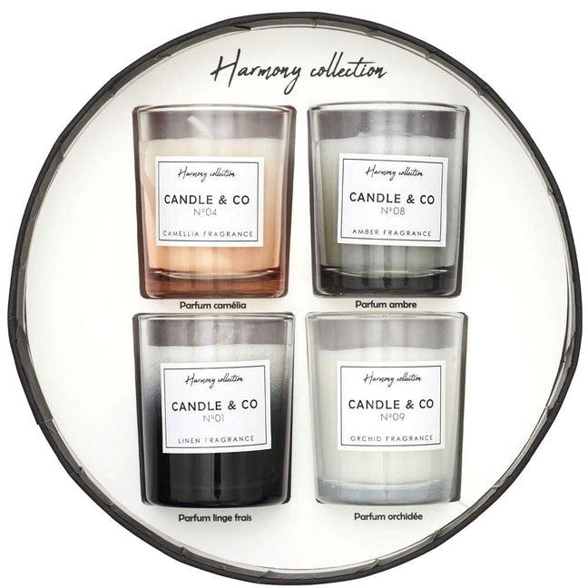 Coffret bougies parfumées - Harmony - 4 bougies