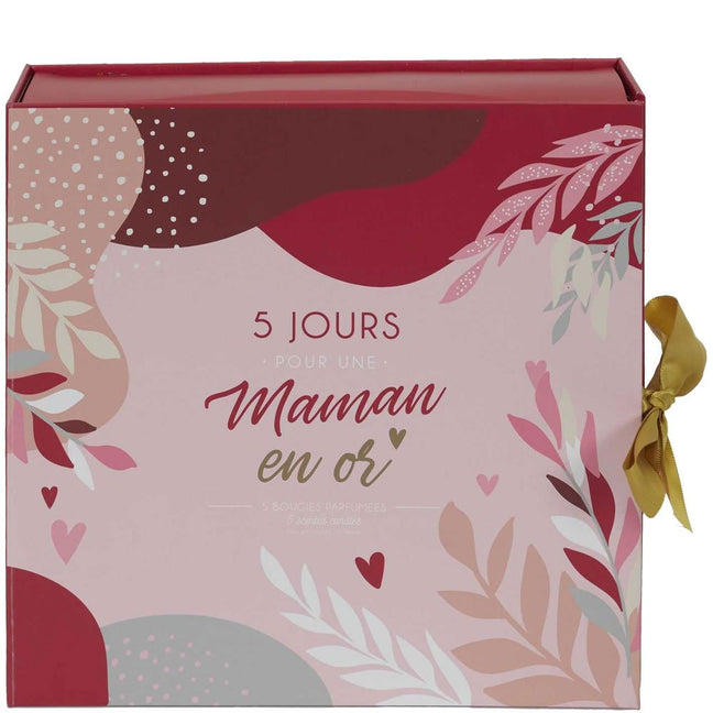 Calendrier maman - 5 bougies parfumées
