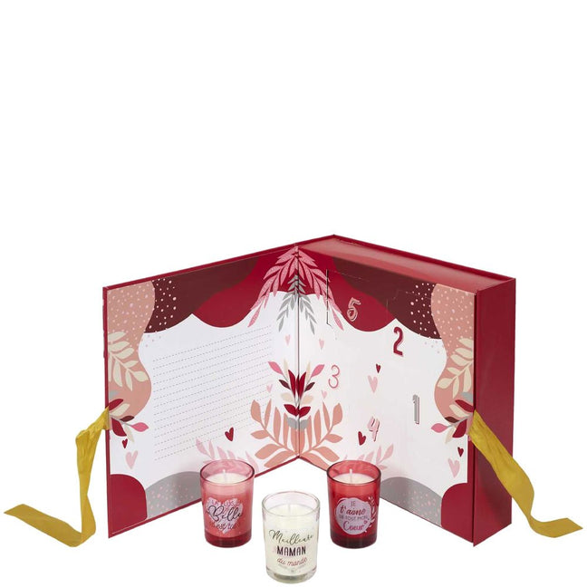 Calendrier maman - 5 bougies parfumées
