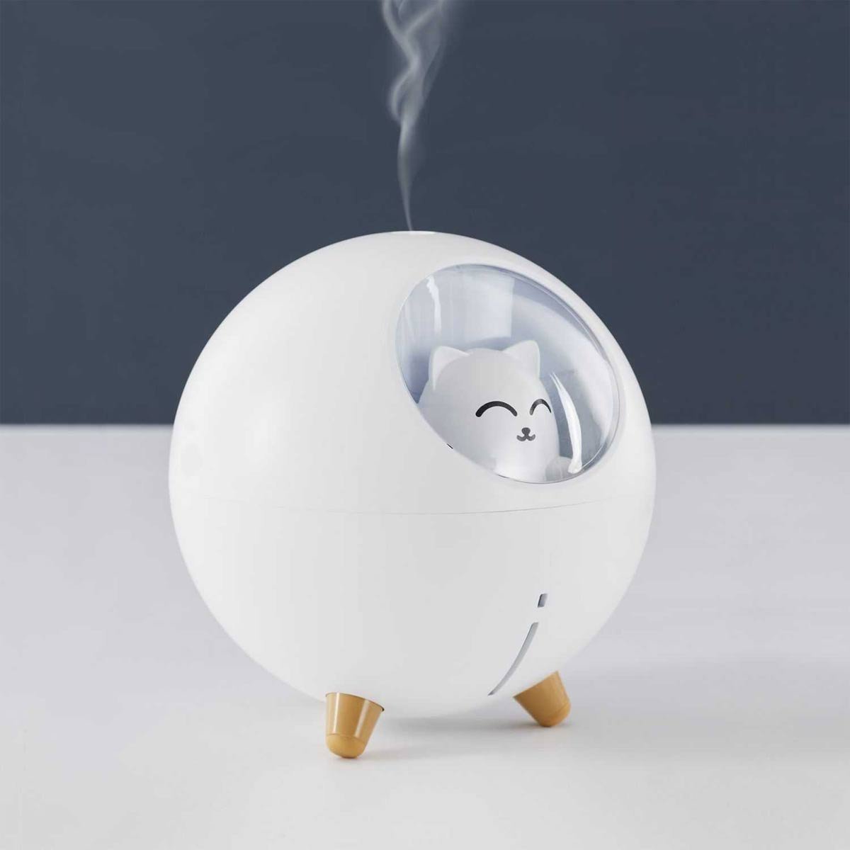 Diffuseur de parfum d'ambiance chat - Blanc
