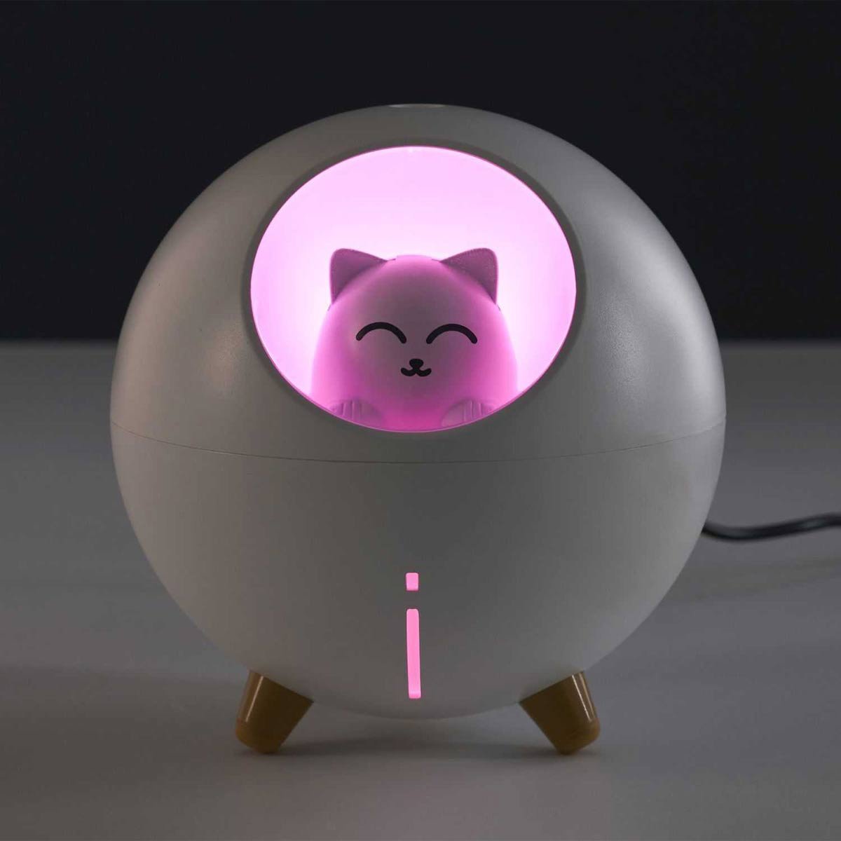 Diffuseur de parfum d'ambiance chat - Blanc