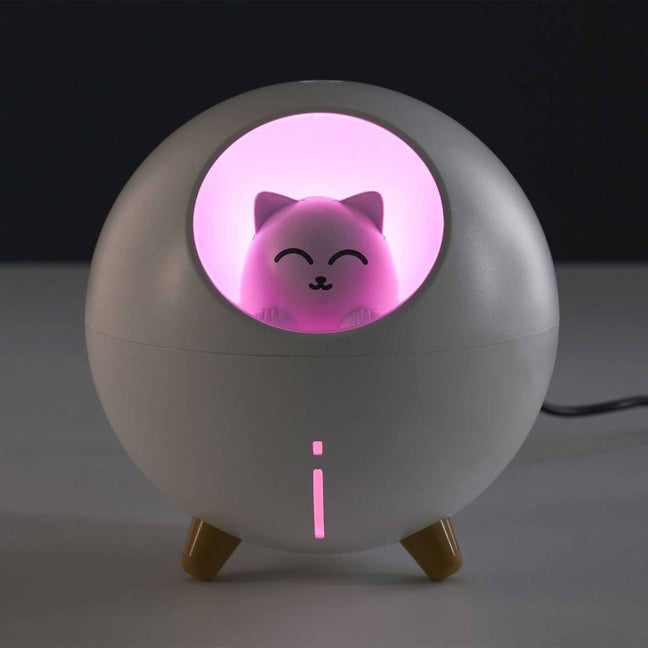Diffuseur de parfum d'ambiance chat - Blanc