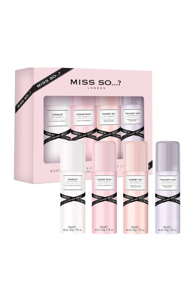 Coffret de brumes parfumées - Miss So - 4 produits