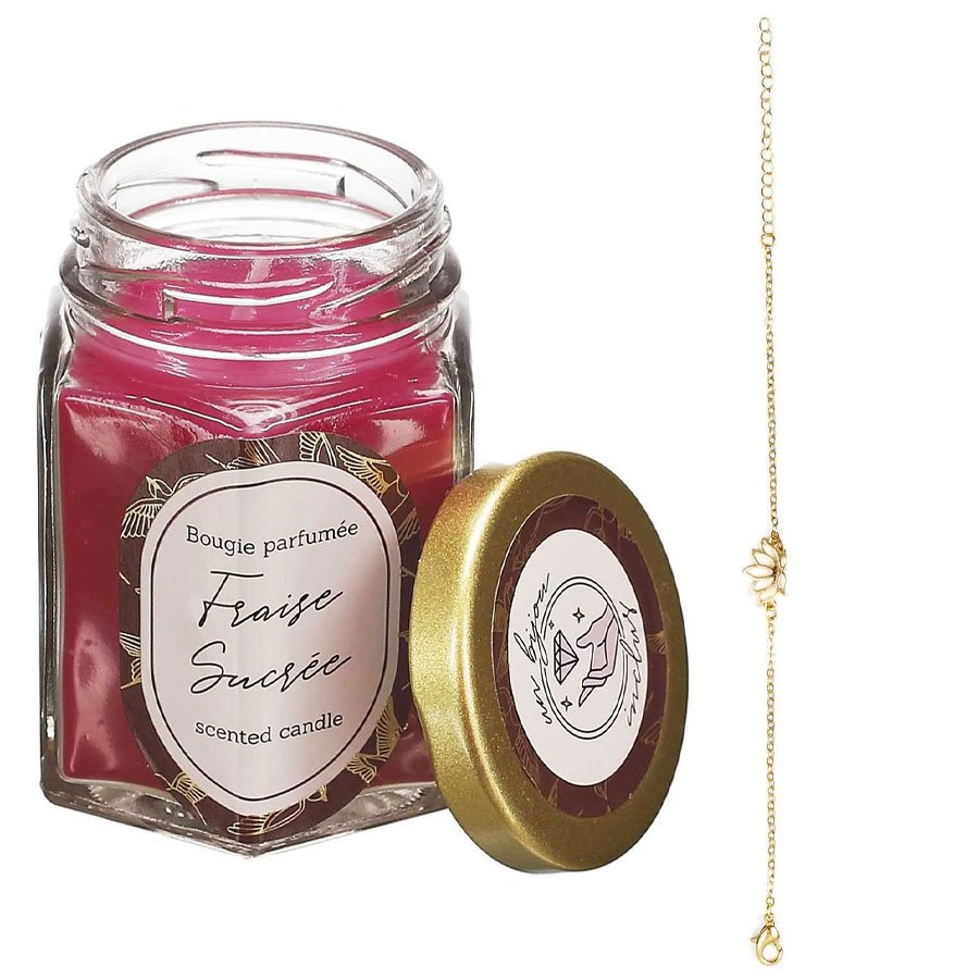 Bougie parfumée - Bijou surprise - 6h (senteur aléatoire)