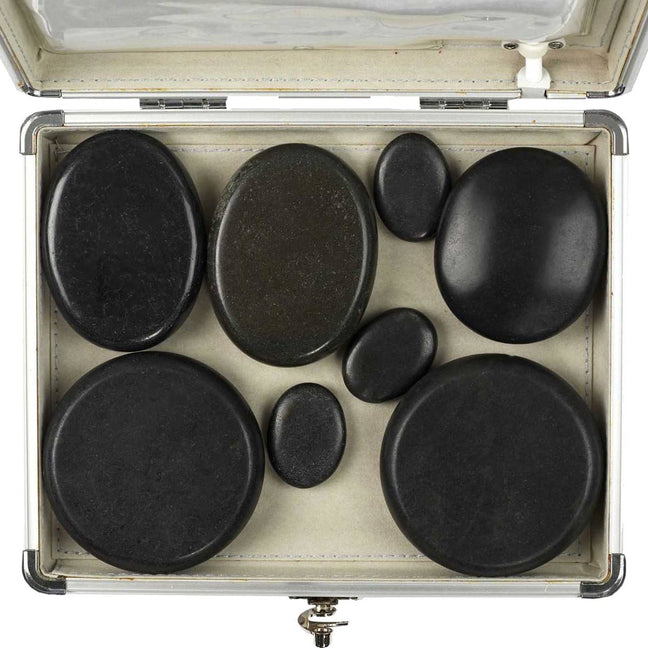 Mallette de 8 pierres chaudes - Corps