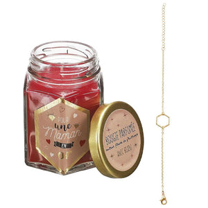 Bougie parfumée - Bijou & message surprises - 6h (senteur aléatoire)