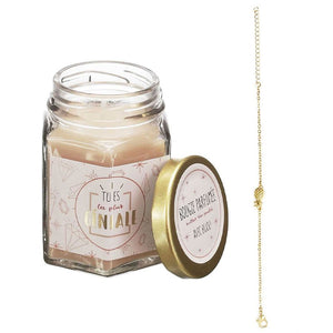 Bougie parfumée - Bijou & message surprises - 6h (senteur aléatoire)