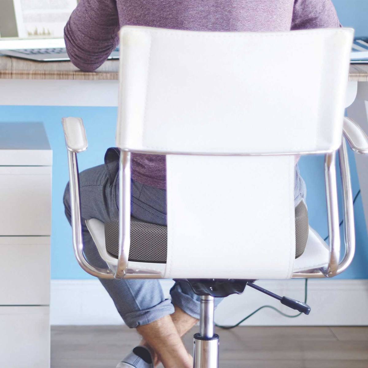 Coussin massant & chauffant - Gris