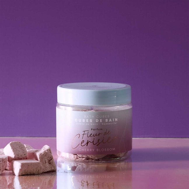 Cubes de bain effervescents - Fleur de cerisier - 140 g
