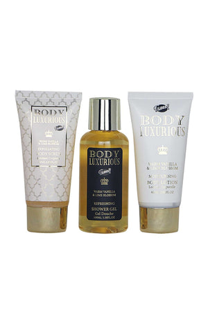 Trousse de bain - Body Luxurious Black - Vanille & tilleul - Corps - 3 produits