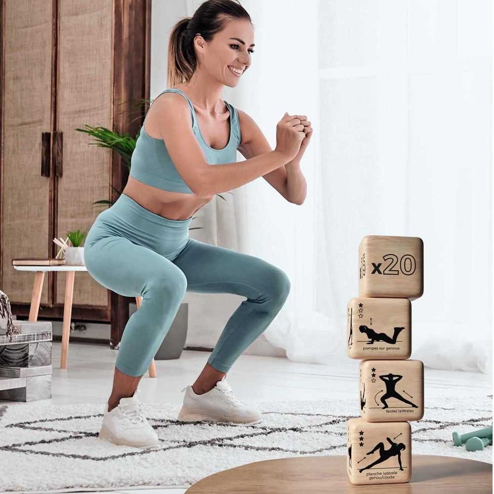 Dès de yoga & fitness - 4 unités