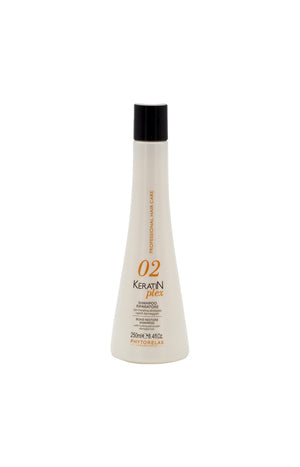 Shampoing réparateur - 02 Keratin Plex - Cheveux abîmés - 250 ml