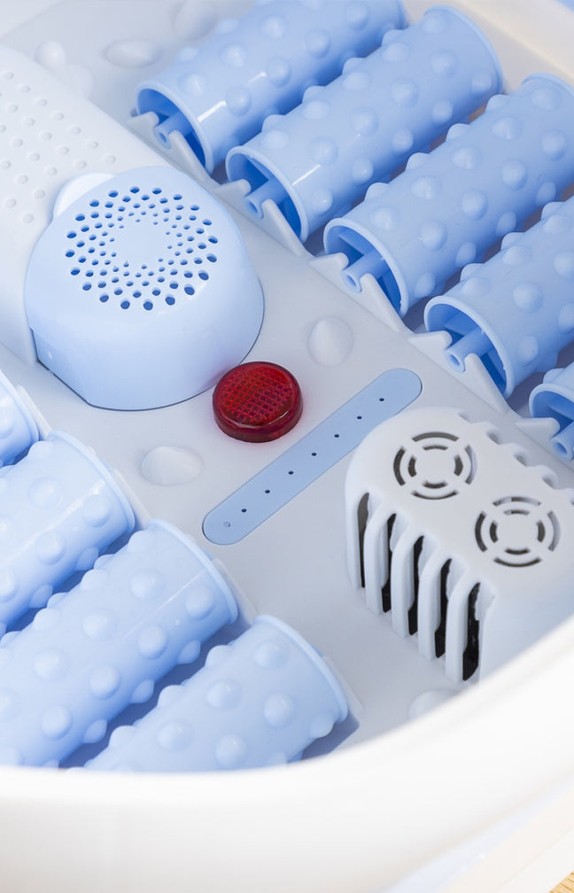 Bassine soin des pieds pliable - Rouleaux & hydromassage - Footopy